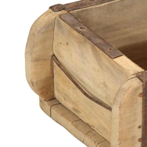Поднос Кафяво 57 x 15 x 9 см Солидно възстановено дърво