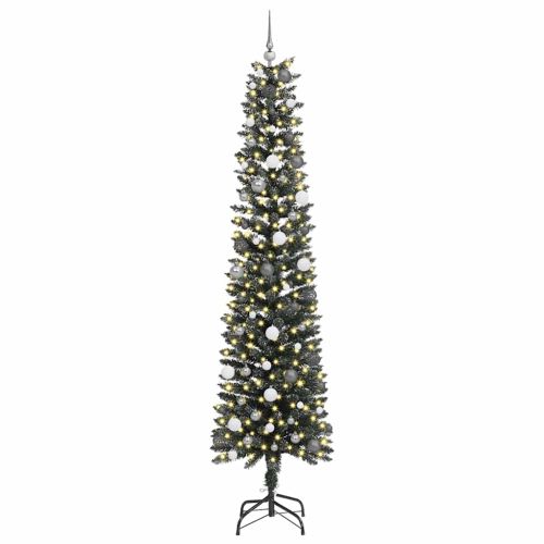 С изкуствено коледно дърво с 300 LED светодиода Зелен 240 cm