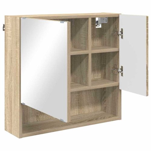 Комплект мебели за баня 3 бр. Сонома дъб 61 x 35 x 64 см