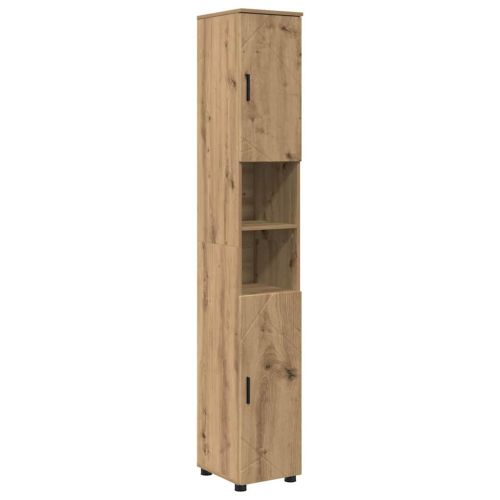 Комплект мебели за баня 4 бр. Дъб 61 x 35 x 64 см