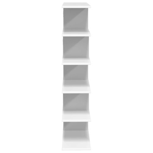 Стенен рафт Бяло 70 x 20 x 100 см Инженерна дървесина