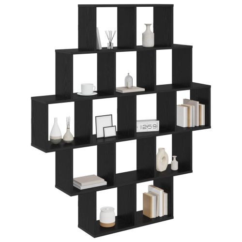 Стенен рафт Черен дъб 120 x 20 x 136 см Инженерна дървесина