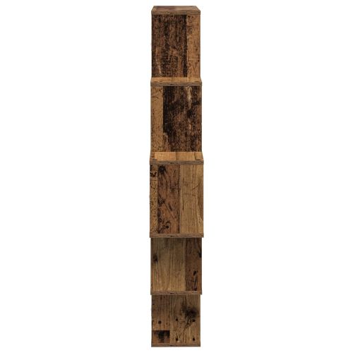 Стенен рафт Старо дърво 120 x 20 x 136 см Инженерна дървесина