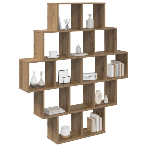 Стенен рафт Дъб артизан 120 x 20 x 136 см Инженерна дървесина
