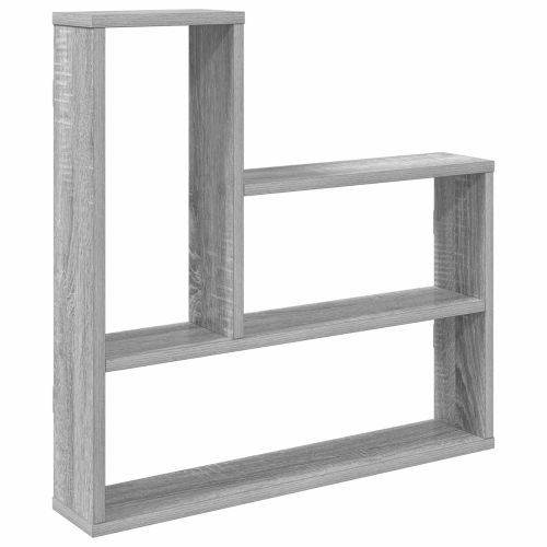 Стенен рафт Сив Сонома 60 x 11 x 60 см Инженерна дървесина
