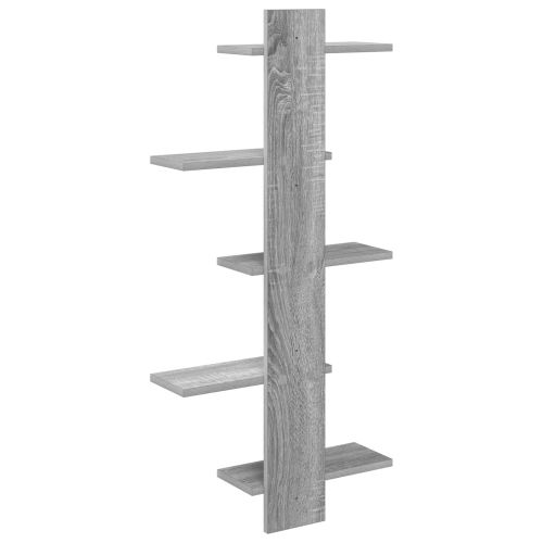 Плаваща стена Сив Сонома 48,5 x 15 x 101 см Инженерна дървесина