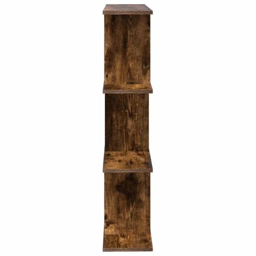 Стенен рафт Опушен дъб 102 x 20 x 96 см Инженерна дървесина