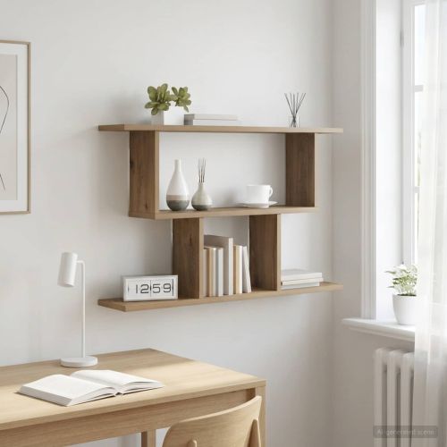 Стенен рафт Дъб артизан 80 x 15 x 50,5 см Инженерна дървесина