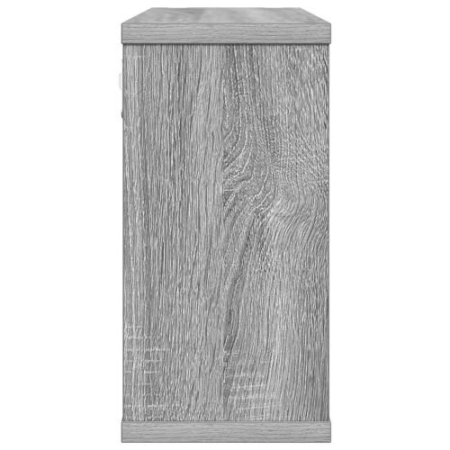Плаващи рафтове 2 бр. Сив Сонома 80 x 15 x 30 см