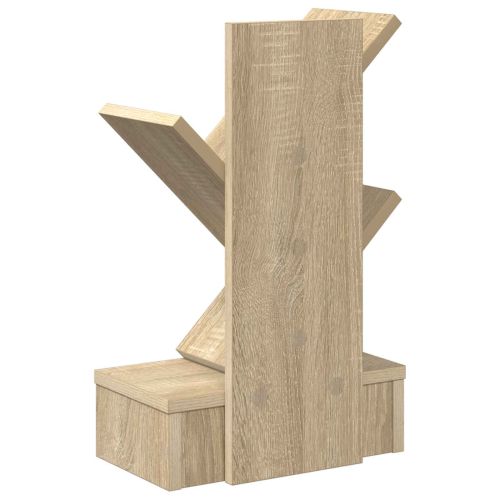 Дървена библиотека 3-тирe 30 x 18 x 48 см Инженерна дървесина