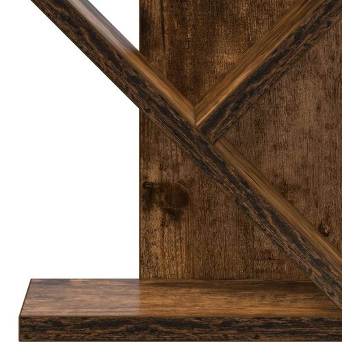 Дървена библиотека 3-тирe 30 x 18 x 48 см Инженерна дървесина