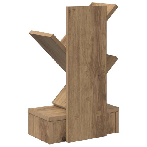 Дървена библиотека 3-тирe 30 x 18 x 48 см Инженерна дървесина
