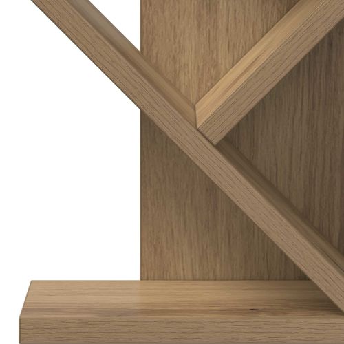 Дървена библиотека 3-тирe 30 x 18 x 48 см Инженерна дървесина