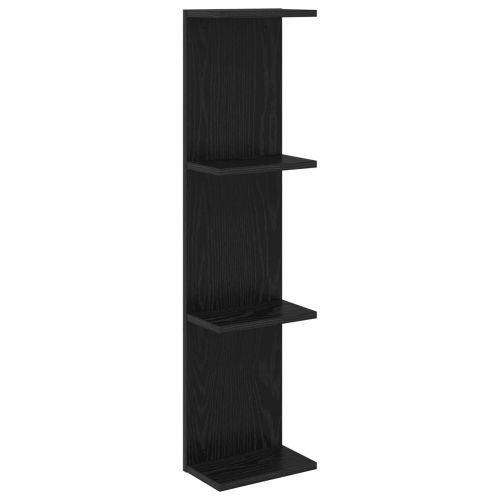 Стенен рафт Черен дъб 22 x 15 x 100 см Инженерна дървесина