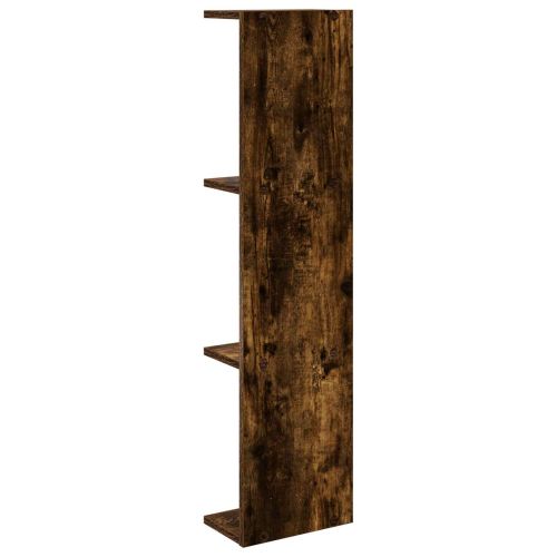Стенен рафт Опушен дъб 22 x 15 x 100 см Инженерна дървесина