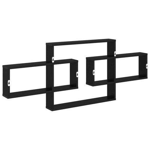 Стенен рафт Черен дъб 130 x 10 x 50 см Инженерна дървесина