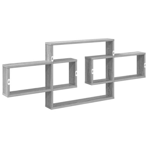 Стенен рафт Сив Сонома 130 x 10 x 50 см Инженерна дървесина