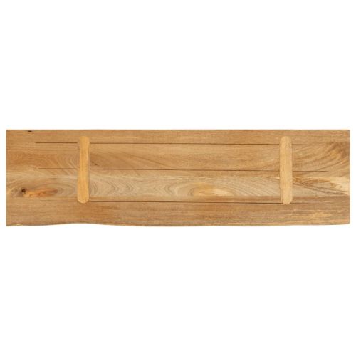 Плот за маса, жив ръб, 120x40x2,5 см, масивно дърво манго