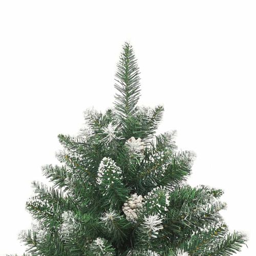 С изкуствено коледно дърво с 300 LED светодиода Зелен 180 cm