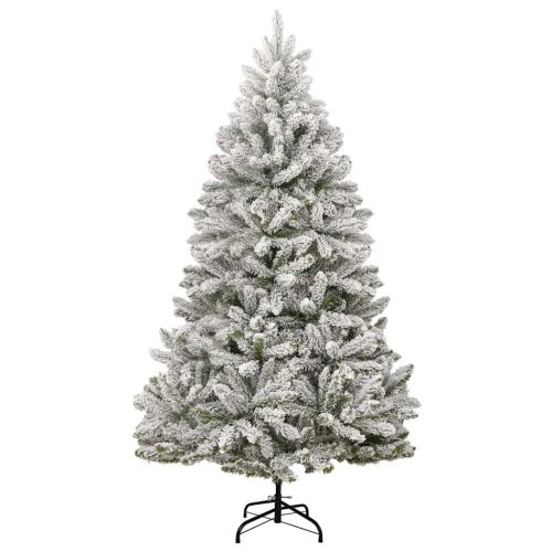 Изкуствена коледна елха с шарнири, 300 LED и топки, 240 см
