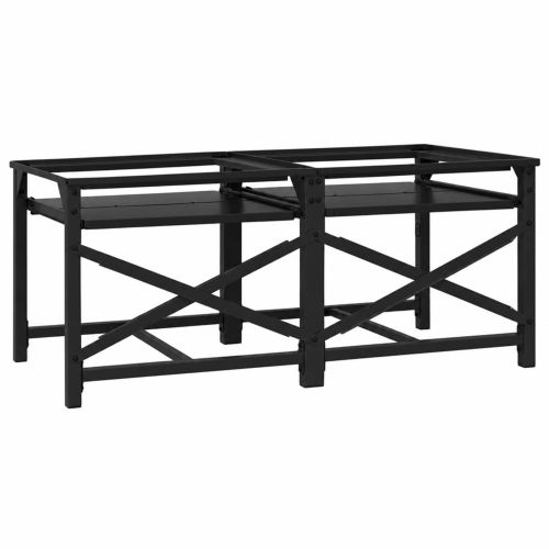 Педестал за пералня 2 pcs Черен 120 x 56 x 52 см Стомана