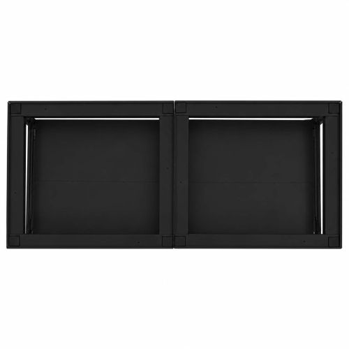 Педестал за пералня 2 pcs Черен 120 x 56 x 52 см Стомана