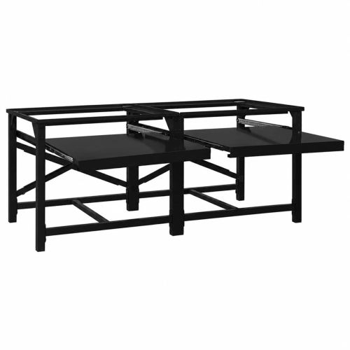 Педестал за пералня 2 pcs Черен 120 x 56 x 52 см Стомана