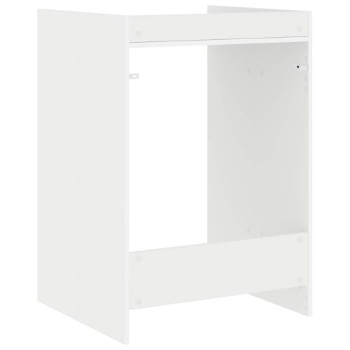 Шкаф за пералня Бяло 67,5 x 62 x 97 см Инженерна дървесина
