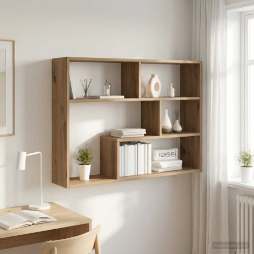 Стенен рафт Монтиране на стена Дъб артизан 95 x 20 x 69,5 см