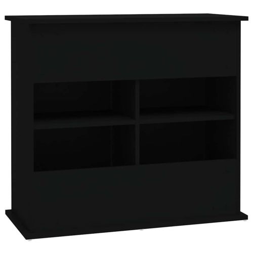 Поставка за аквариум, бяла, 81x36x73 см, инженерно дърво
