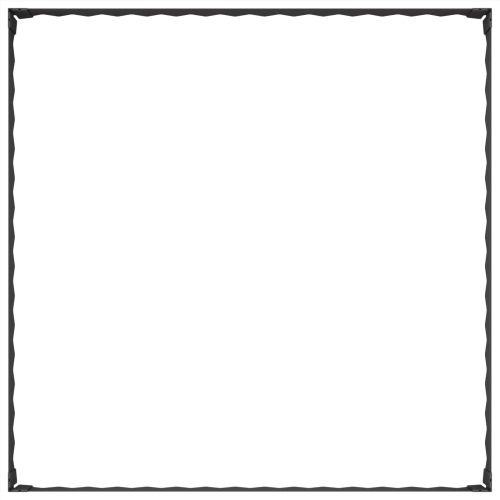 Ограда за трева 4 pcs 100 x 100 x 20 cm Стомана Черно