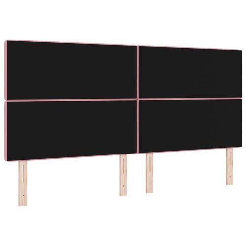 LED глава с LED ленти с таблото Розово 200 cm Кадифе