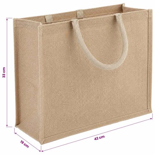 Чанти от юта 50 Натурално 42 x 33 x 19 см 100% Юта Тоса