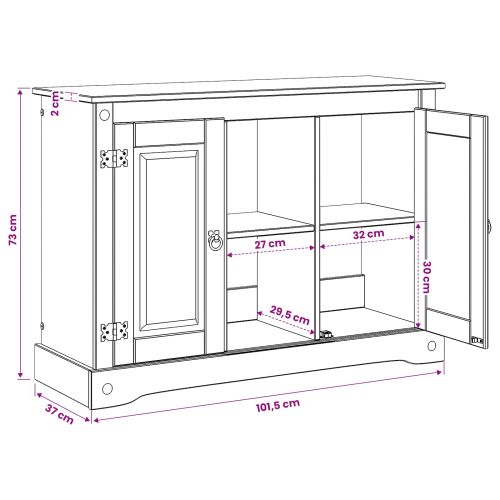 Стойка за аквариум CORONA Кафяво 101,5 x 37 x 73 см 300 кг