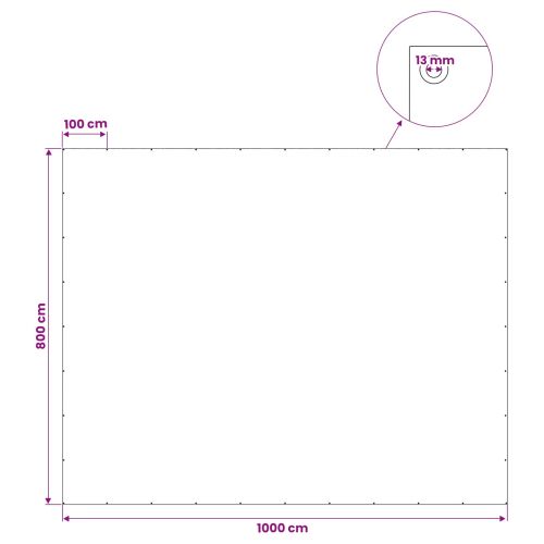 Платно с детайли Светлосиво 8 x 10 м 90 г / м² ПЕ