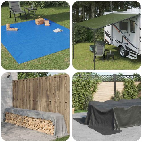 Платно с детайли Светлосиво 6 x 6 м 260 gsm ПЕ