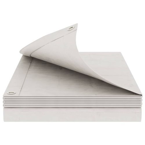 Платно с детайли Бяло 8 x 10 м 260 г / м² ПЕ