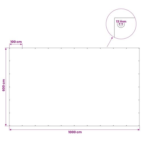 Платно с детайли Антрацитено сиво 6 x 10 м 180 гсм ПЕ