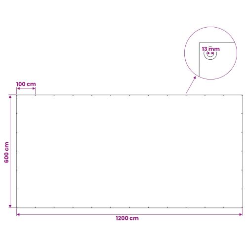 Платно с детайли Антрацитено сиво 6 x 12 м 180 гсм ПЕ
