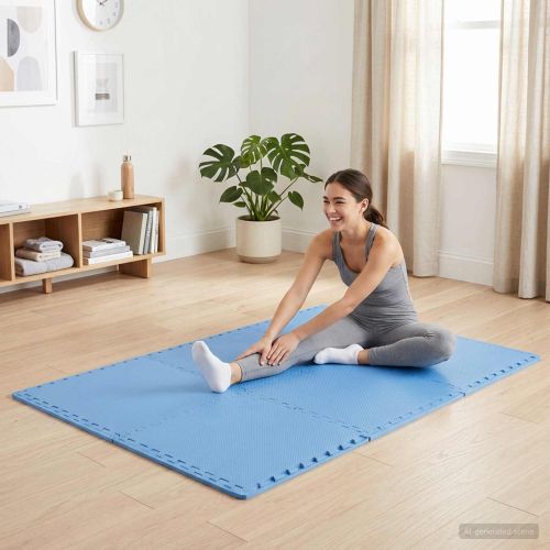 Мокети 40 pcs Синьо 14,4 м² EVA Пяна