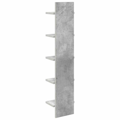 Стенен рафт Бетонно сиво 22 x 15 x 100 см Инженерна дървесина