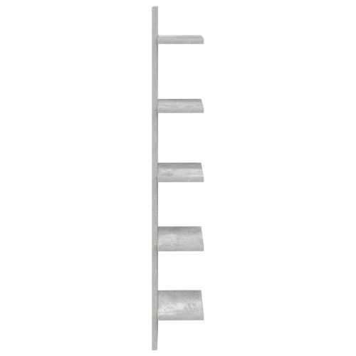 Стенен рафт Бетонно сиво 22 x 15 x 100 см Инженерна дървесина