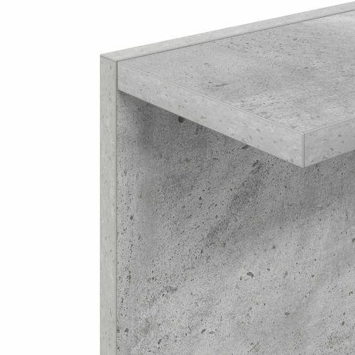 Стенен рафт 2 бр. Бетонно сиво 22 x 15 x 100 см