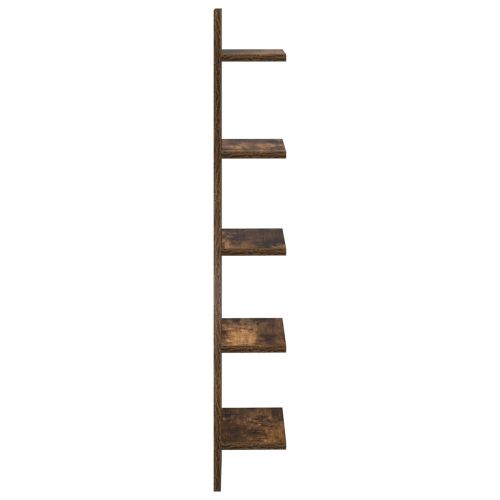 Стенен рафт 2 бр. Опушен дъб 22 x 15 x 100 см