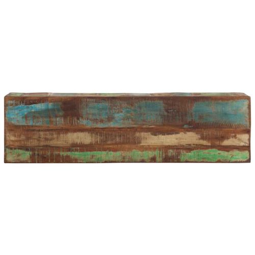 Конзолна маса, 110x30x75 cм, регенерирано дърво масив и желязо