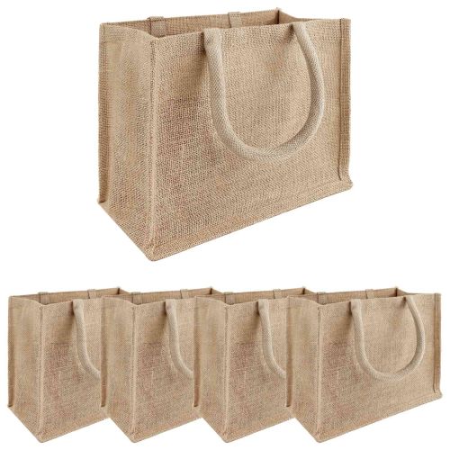 Чанти от юта 5 Натурално 26 x 22 x 14 см 100% Юта Тоса