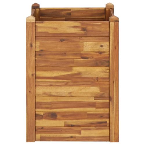 Градинска повдигната леха, 60x60x84 см, акациево дърво масив