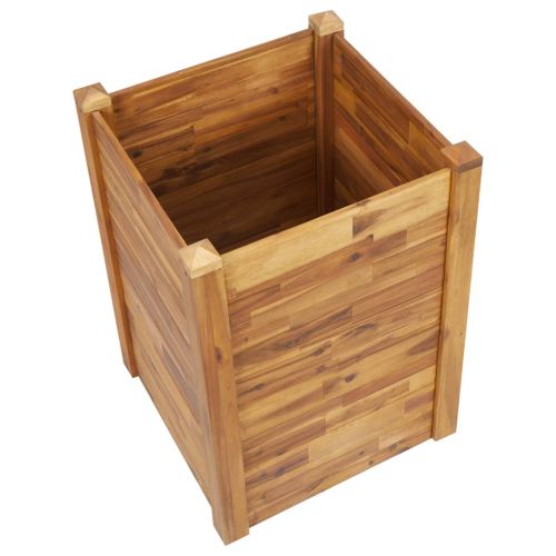 Градинска повдигната леха, 60x60x84 см, акациево дърво масив