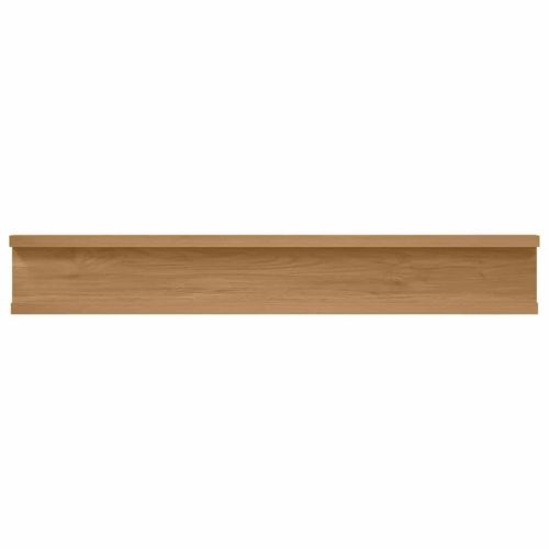 Стенен рафт Монтиране на стена 2 бр. Кафяво 60 x 9 x 3 cm