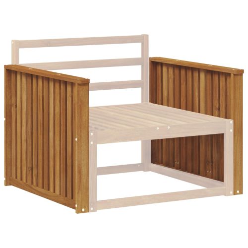 Подлакътник 2 бр. Натурално 80 x 6 x 61 см